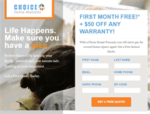 Tablet Screenshot of choicehome.com